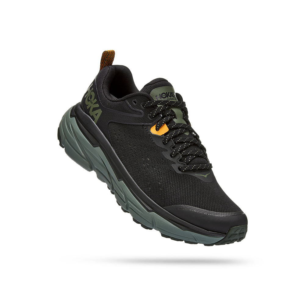 HOKA Men Challenger Atr 6 Trail Running Shoes - Black / Thyme